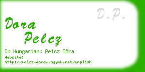 dora pelcz business card